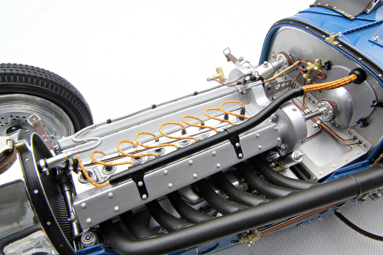 Amalgam hoge detail schaalmodel miniatuur bugatti type 59 motor
