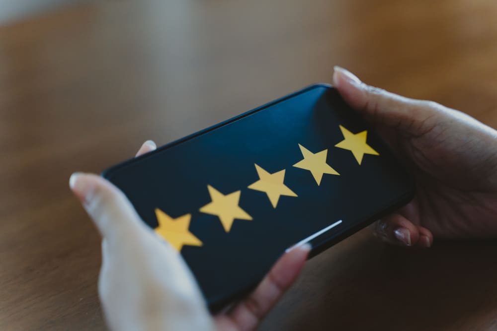 vijf sterren review achterlaten